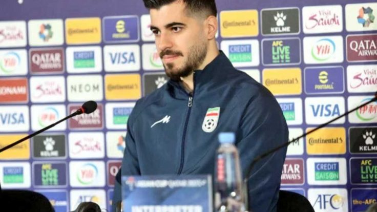 سعيد عزت اللهي لاعب وسط منتخب إيران